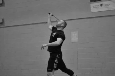 Image of a badminton player