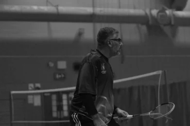 Image of a badminton player