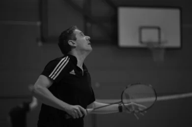 Image of a badminton player